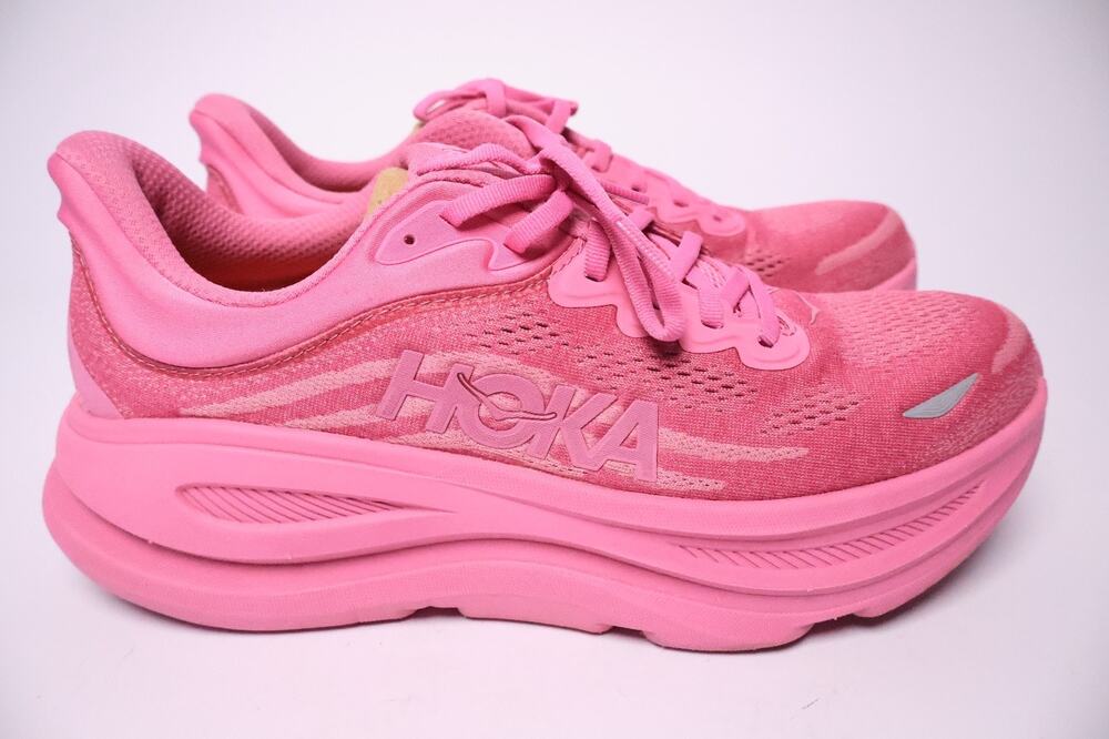 Hoka Bondi 9 Women's Size 11B Pink Running Shoes Sneakers #201